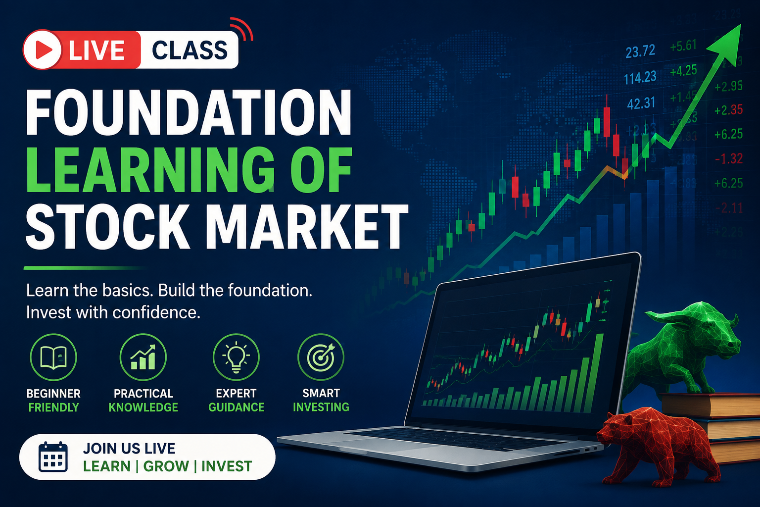 Live Class: Foundation Learning of Stock Market